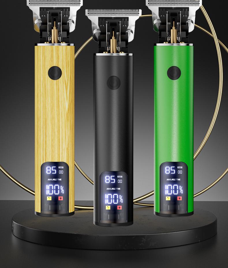 Электрическая аккумуляторная машинка для стрижки волос для мужчин: Водонепроницаемый, специальный дизайн резьбы