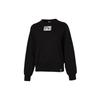 Casual Sport Round Neck Long Sleeve Sweatshirt Women Tops Black 531292-01