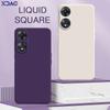 Square Liquid Silicone Case for OPPO A58 A58x A78 A1x 5G Global Camera Protective 360 Shockproof Cover OPPOA58 OPPOA78 Housing