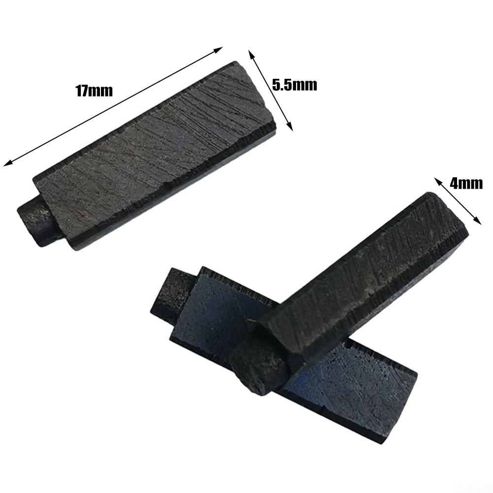 12шт Угольные щетки Садовый инвентарь 4x5,5x17мм Черный