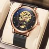NEW Watches for Men Automatic Self-Wind Mens Watch Top Brand Hollow Luxury Clock Male Mechanical Wristwatch