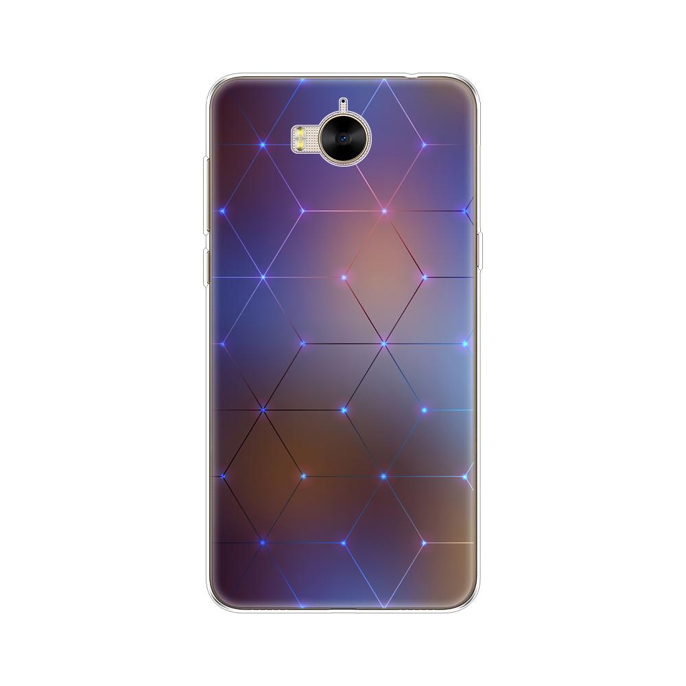 Чехол для телефона для huawei Y6 2017/Y5 2017, мягкая силиконовая задняя крышка из ТПУ, 360, полная защитная печать, прозрачный чехол