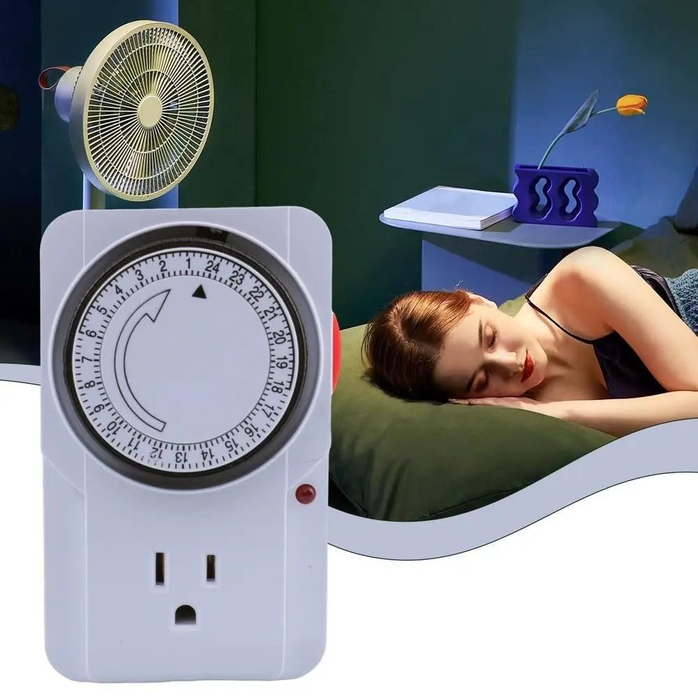15 Minutes Intervals Timer Plug 2/3-Pin Plug 24 Hour Segment Timer  Kitchen Appliances