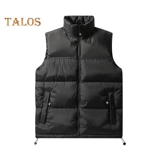 Мужской хлопковый жилет с воротником-стойкой, без рукавов, лоскутный цветной хлопковый жилет, пальто с карманами, эластичный шнурок, подол, застежка-молния, жилет, верхняя одежда