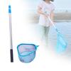 Kids Children Fishing Net Telescopic Stainless Pole Handle Portable Foldable Fish Landing Net for Safe Fish Catching