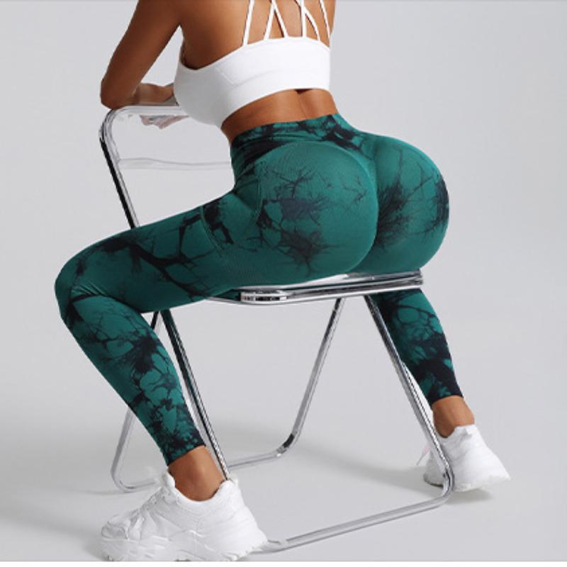 Штаны для йоги Naked Tie-dye с боковыми карманами, осенне-зимние, для женщин, с высокой талией, с подъемом бедер, облегающие, для спорта и фитнеса
