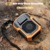 Mini Waist Clip Fan With 6000mah Battery Hands-Free Wearable Necklace Fan 3 Speeds Fan Belt Fan Emergency Power Bank for Sports Running Travel