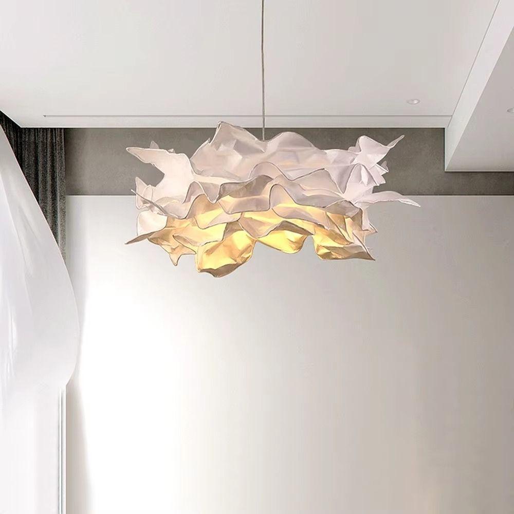 Natural Light Paper Lampshade Paper-based Simple Lampshade Art DIY Cloud Lampshade Hallway
