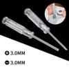 3.74Inch Small Mini Screwdriver Portable Slotted Cross Screwdrivers Transparent Head Screwdriver Repair Tool