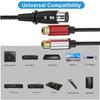 2RCA Female на 3Pin Female Звуковой Несбалансированный Кабель 3Pin на Двойной 2RCA Female Разветвитель Патч-корд Микрофонный Кабель