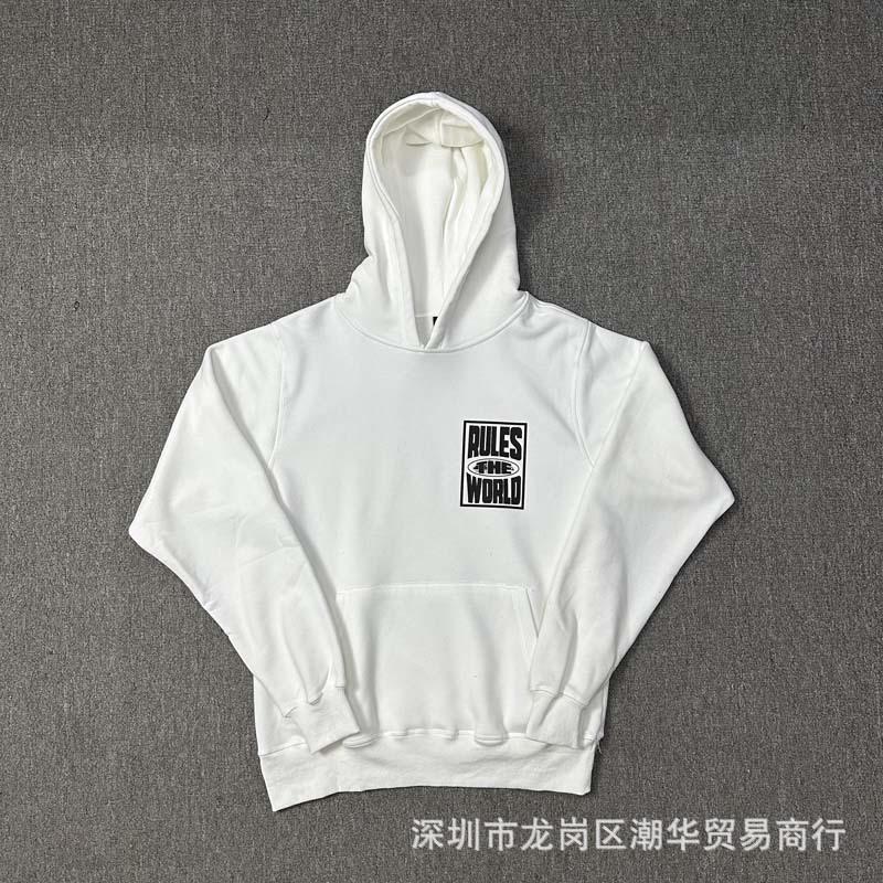 24SS Cross-border European and American trendy brand Corteiz Alcatraz small label on the chest letter printing hooded sweater hoodie winter