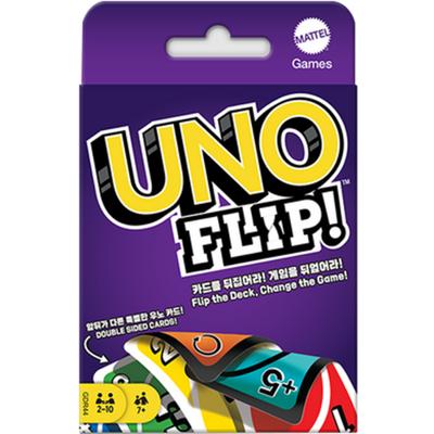 Корейские настольные игры Uno Flip, разноцветные популярные корейские игрушки