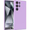 Case - BOOLING - for Samsung Galaxy S24 Ultra - Liquid Silicone - Matte Effect - Purple
