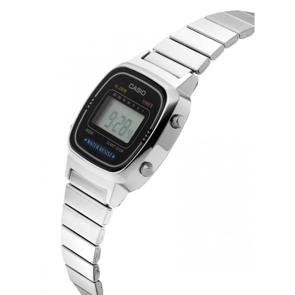 Casio La670wa 1df La670wa 1 Цифровые Квадратные Винтажные Ретро Женские Металлические Часы