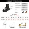 Fashion Chunky Platform Combat Boots for Women 2024 Winter Thicken Warm Plush Ankle Boots Woman Punk Thick Bottom PU Leather Botas Mujer