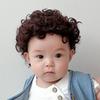 Милый детский парик Пушистые короткие кудрявые волосы Аксессуары для волос Головной убор для новорожденного Малыш