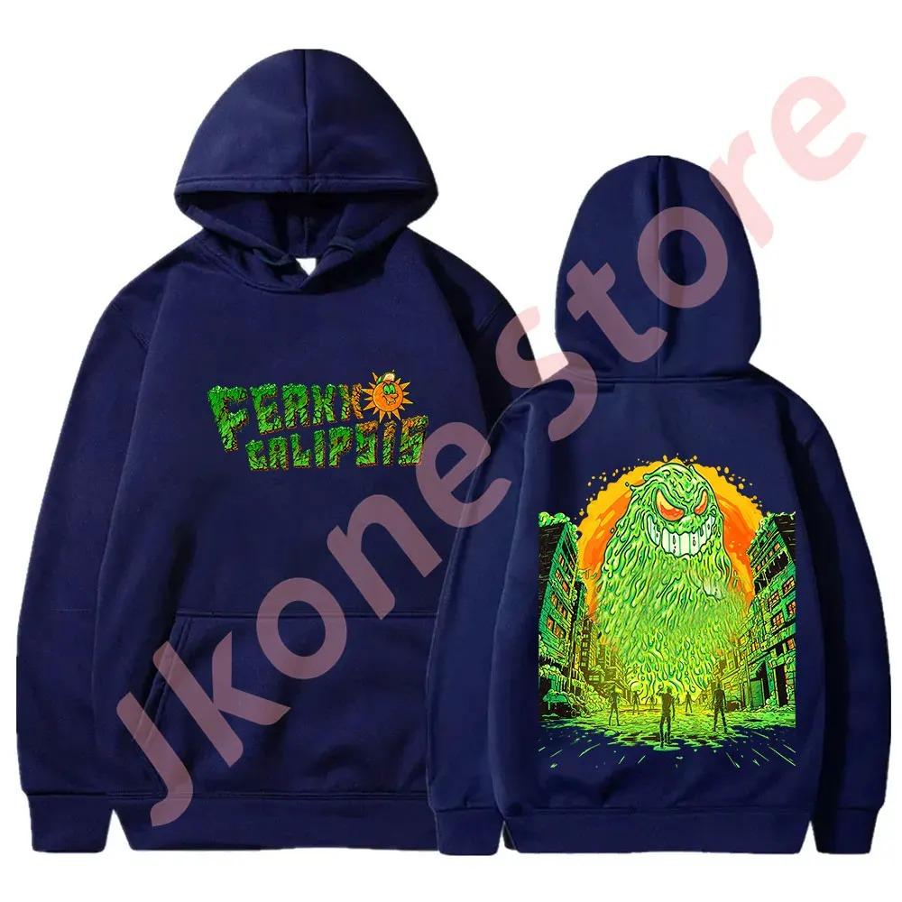 Feid Ferxxo Monster Мерч Худи Свитшоты 2024 Ferxxocalipsis Тур Косплей Женщины Мужчины Мода Повседневная Уличная одежда