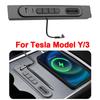 Умные физические кнопки 27 Вт быстрое зарядное устройство док-станция USB концентратор для Tesla Model Y/3 2021-2023 центральная консоль контроллер