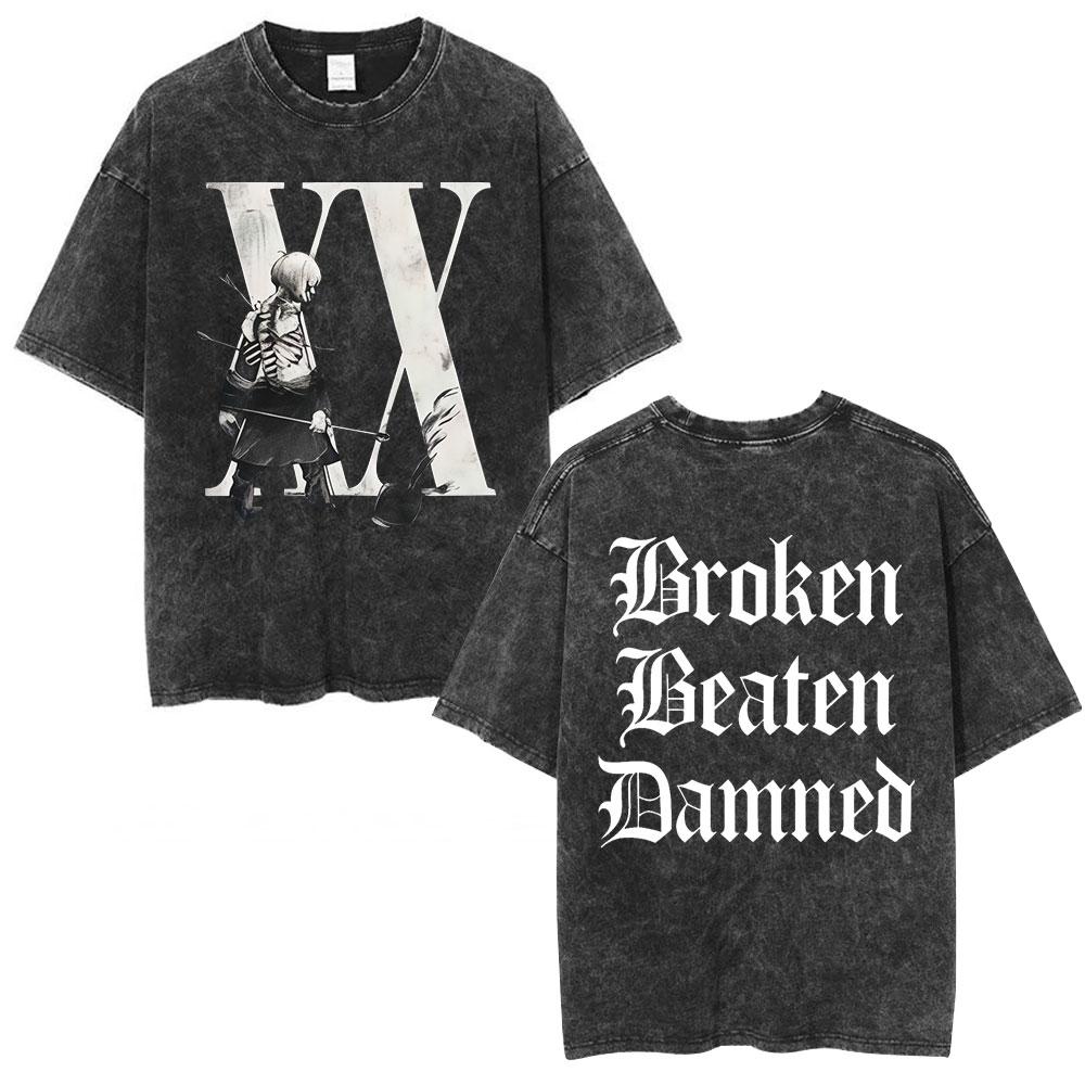 Rock Band My Chemical Romance Washed Tshirt The Black Parade  Tour Merch Tshirts Mens Clothing Vintage T Shirt Streetwear
