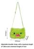 Ugly Cute Tooth Monster Plush Crossbody Bag With Chain Strap Funny Cartoon Animal Shoulder Purse For Girls