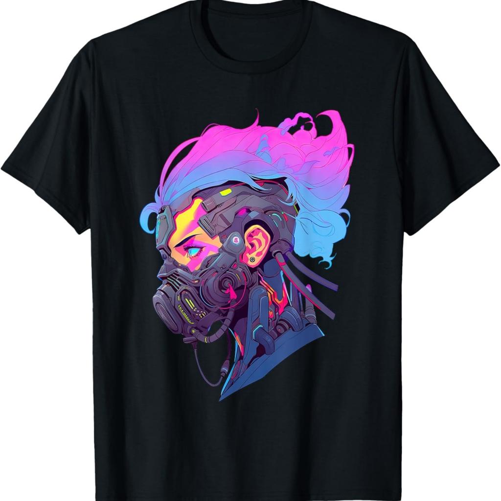 CYBERPUNK GASMASK RAINBOW TECH T-Shirt