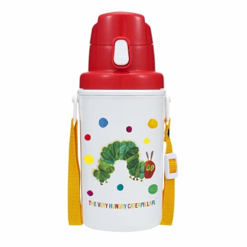 Gakken Stafle "The Very Hungry Caterpillar" Water Bottle, 450ml, Insulated, Dot Pattern, K16016