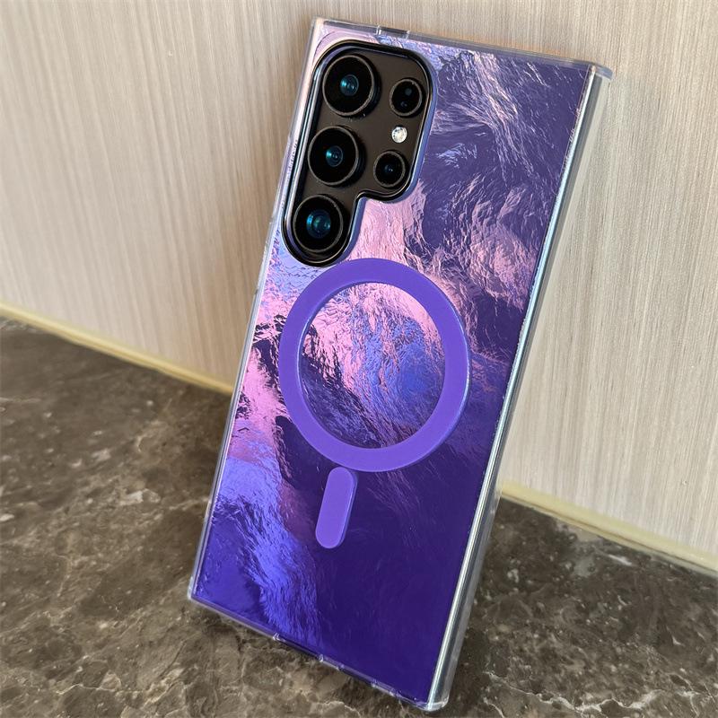 Магнитный полупрозрачный матовый чехол для телефона для iPhone 16 Pro Max/15/14 Pro/13/12/11