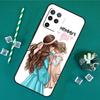 Чехол для Oppo A60 A40 A80 A16 A76 A96 A18 A38 A58 A78 A98 A91 A15 A17 A74 A94 A54 A57S с каштановыми волосами