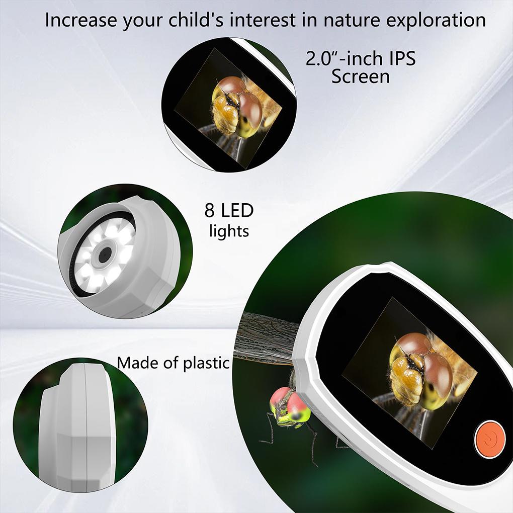 500X Ручной дерматоскоп Машина для анализа кожи Беспроводной цифровой микроскоп для трихомов кожи головы/волос Анализ кожи лица