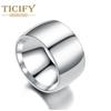 Titanium Steel Men's Ring Wide Version of Stainless Steel Photon Noodle Ring
