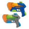 Water Water Set of Small Water Outdoor Children Splashers Set of 2 Gun, Gun, 2, Manual, Lightweight, Gun, Play, Play, Toy, (Duel (blue, Gray))