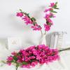 6Pcs Artificial Bougainvillea Speetabilis Realistic Fake Flower Wedding Party Indoor Home Office Table Centerpiece Faux Flower Decoration