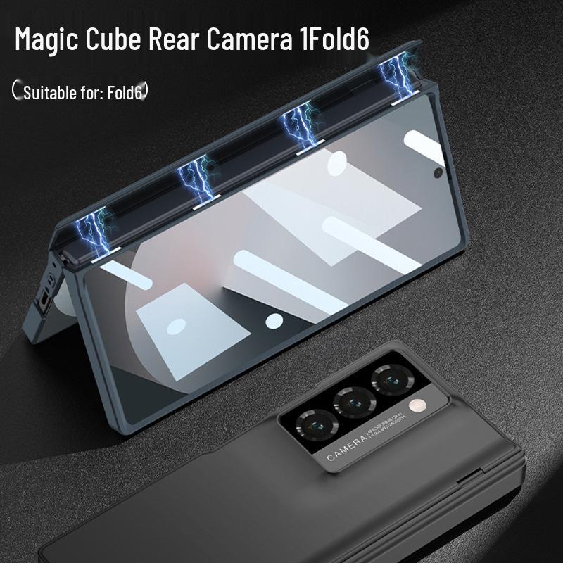Чехол для телефона Samsung Z Fold6: Складная защитная пленка для экрана со встроенной магнитной застежкой и полной защитой камеры в минималистичном стиле