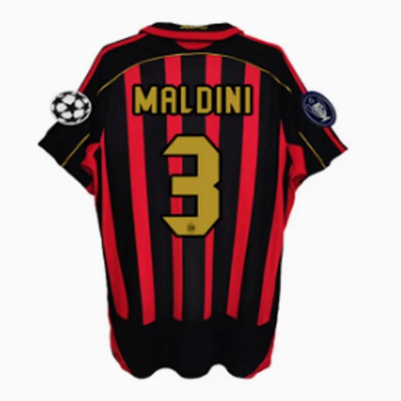 Retro AC Milan 2006-2007 Home/Away Short Sleeve Soccer Jersey Adults Classic Match Shirt With Player Number