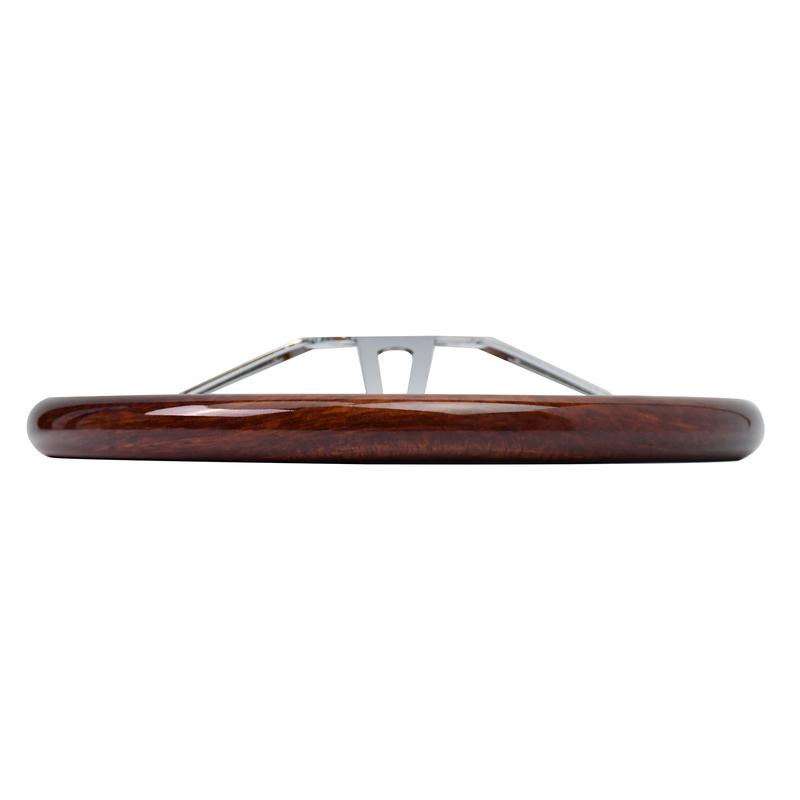 TIYPEOR Classic Wooden Steering Wheel 15inch 380mm Universal Vintage Wood Car Steering Wheel Racing Steering Wheel for Game