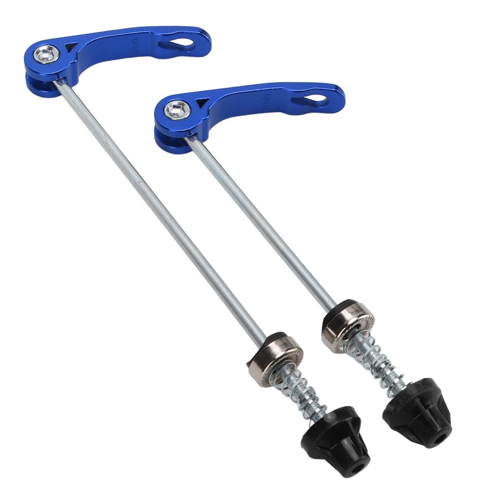 1 Pairset Bicycle Front Rear Quick Release Skewers Wearproof Bike Quick Release LeverBlue
