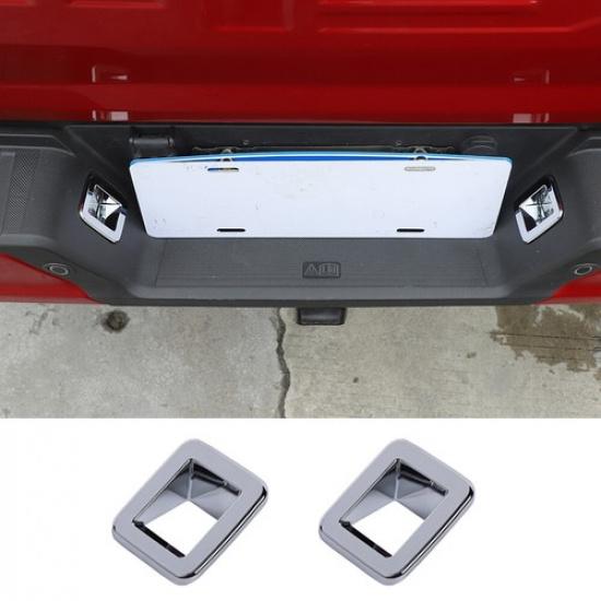 Chrome Rear License Plate Light Lamp Cover Trim For Ford F150 + Accessories