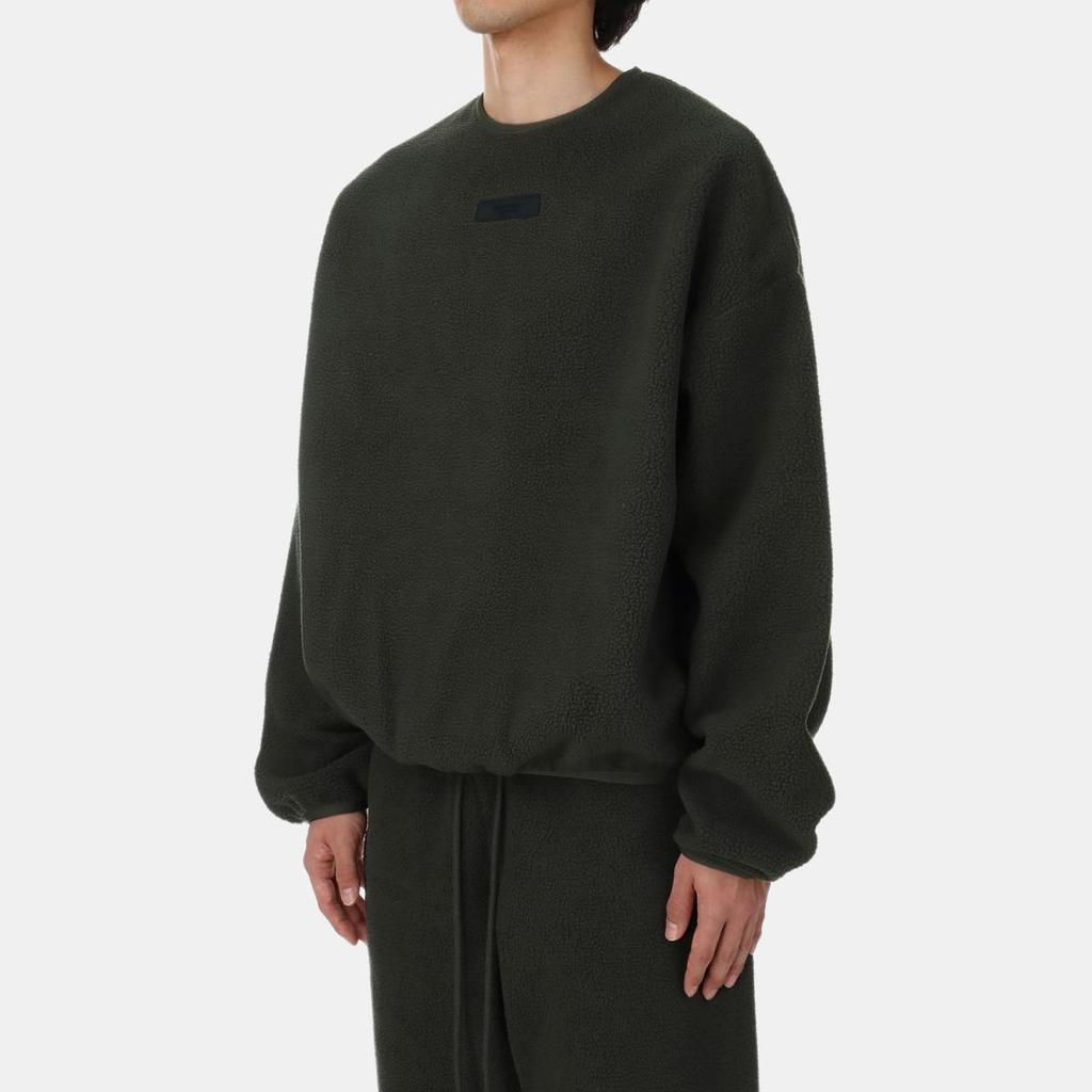 Fear of God Essentials Полар Флис Свитшот Черный Мужские Топы Черный 192SP244700F