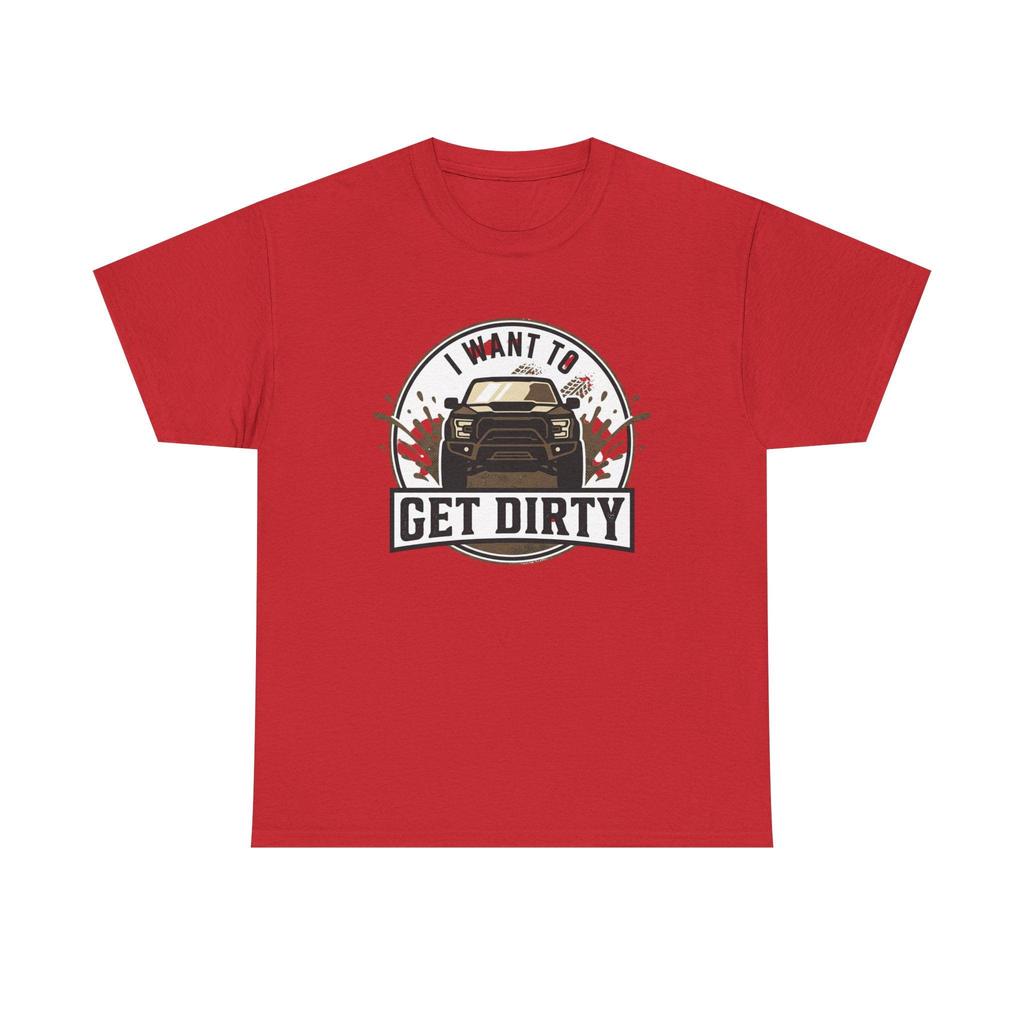 Спортивная футболка для бездорожья 'Get The Dirty Truck' Футболка с рисунком 'Offroad Adventure' Подходит для унисекс