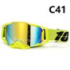 New100%100% Motorcycle Goggles Outdoor Riding Windproof and Sandproof Motorcycle Helmet Protective Glasses
