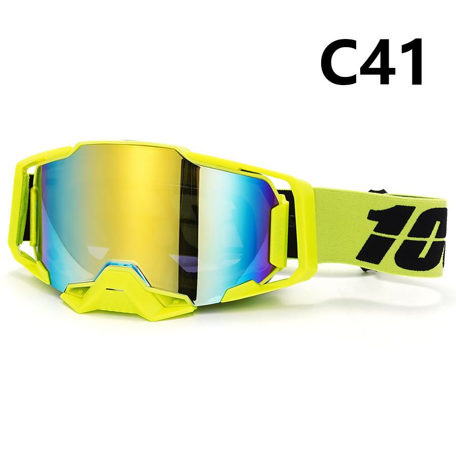New100%100% Motorcycle Goggles Outdoor Riding Windproof and Sandproof Motorcycle Helmet Protective Glasses