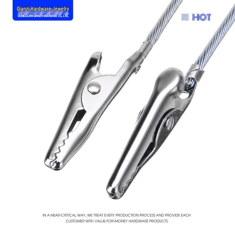 Eco-Friendly Stainless Steel Alligator Clip: Durable, Strong, Thick, and Elastic for Battery and Circuit Testing