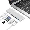Адаптер-док-станция USB C Hub 6 в 1 для Macbook Pro air 2016 2017 2018 2019 2020 2025 13 дюймов 15 дюймов