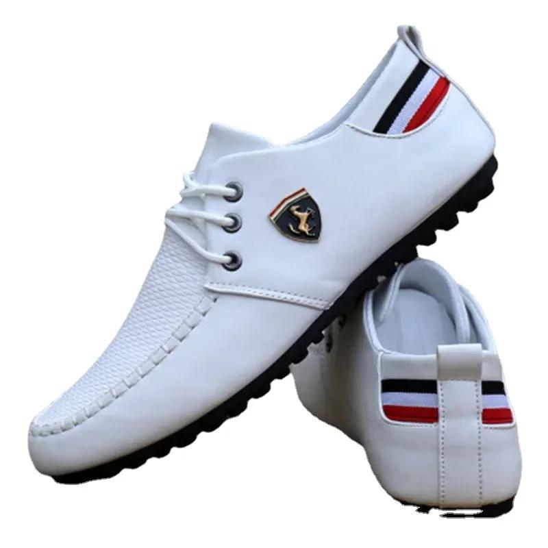 Кожаные туфли для мужчин Повседневные лоферы Мокасины Высококачественная обувь Мужская легкая обувь для вождения 2024 Zapatillas Hombre Мужская