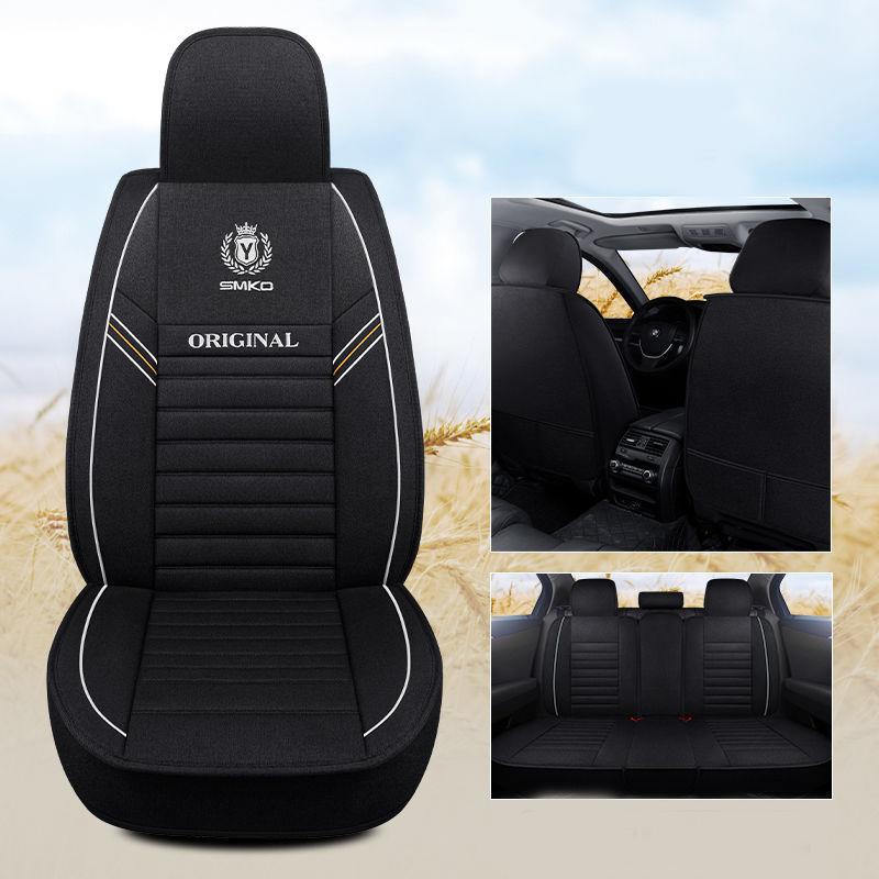 WTEMPO Универсальный чехол на сиденье Four Seasons для автомобиля, внедорожника, автофургона, спортивного автомобиля, пятиместный универсальный набор подушек для автомобильного сиденья