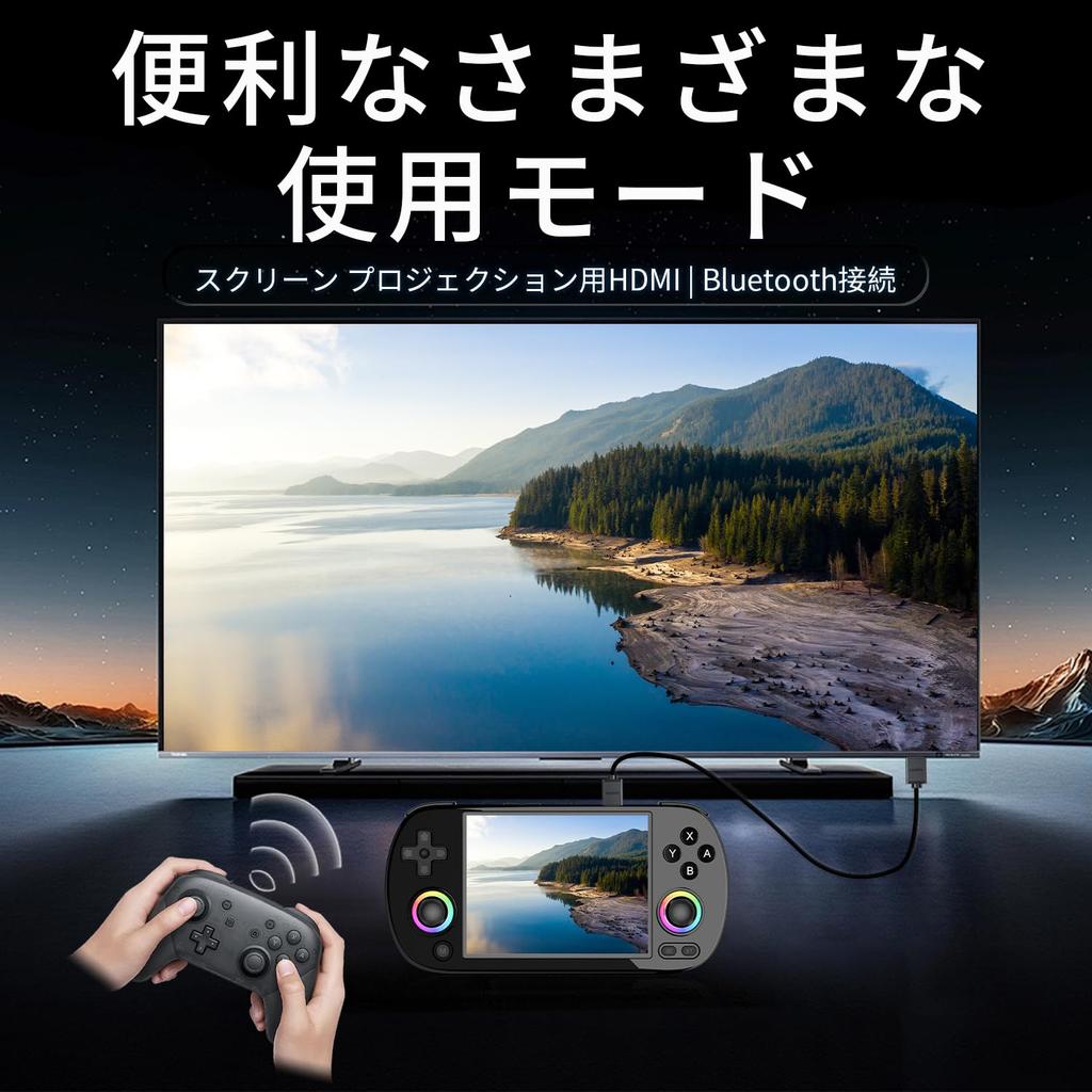 Портативная игровая консоль ANBERNIC RG40XXH с 5G WiFi 4.2, Bluetooth, классическими играми, 64-битной системой Linux, 4,0-дюймовым IPS-дисплеем, игровое оборудование