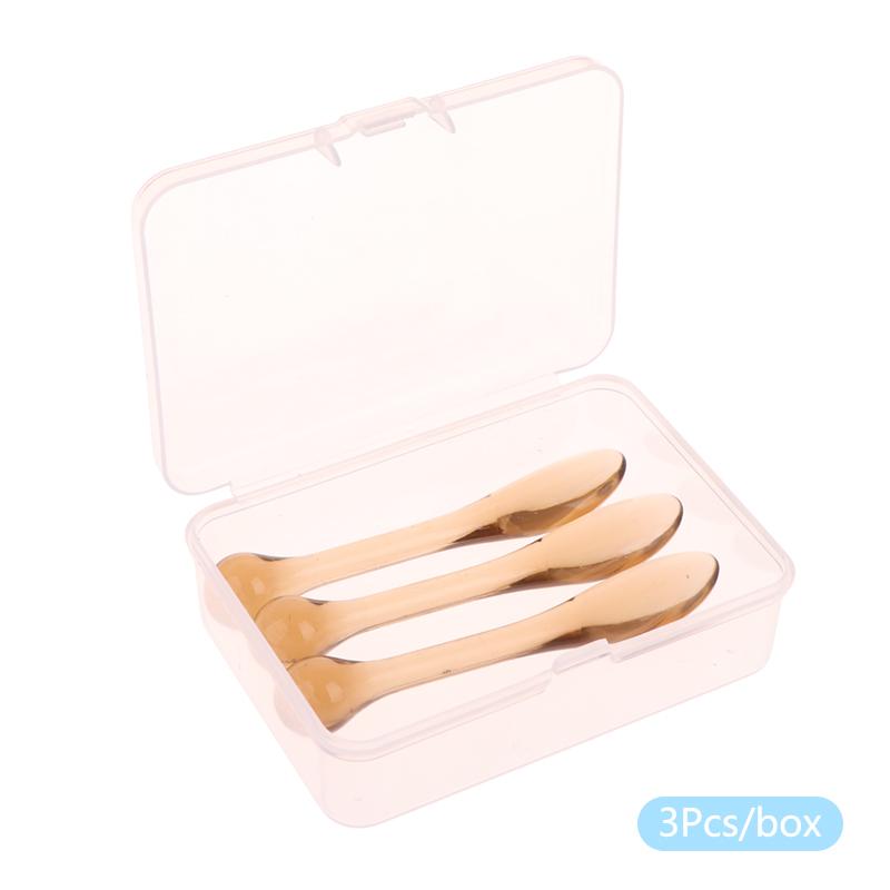 1/3 шт. акриловые косметические лопаточки-скупы с коробкой, ложка для смешивания крема для лица, маски, глины, инструменты для красоты, впитывающий ролик, аппликатор для лица