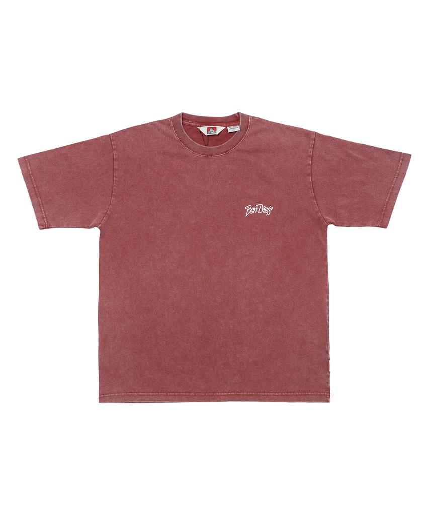 BEN DAVIS Holiday Washed Vintage T-Shirt Red