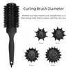 with Pointed Tail Straight Twill Hair Comb Round Barrel Hair Curling Brush  Men/Women