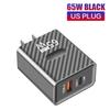 GaN USB C зарядное устройство QC3.0 быстрая зарядка Type C PD быстрое зарядное устройство EU/US вилка адаптер для iPhone Samsung Xiaomi телефон зарядное устройство